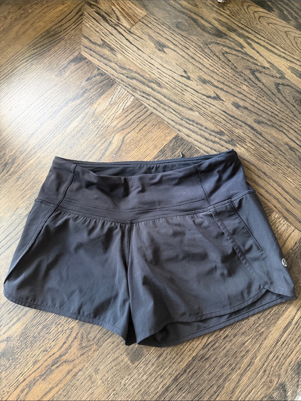 lululemon athletica Black Women's Athletic Shorts with Side Pockets